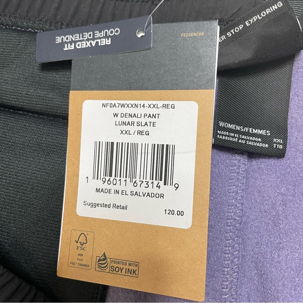 New The North Face Denali Track Pants Polartec Fleece Women’s Size XXL - Picture 6 of 10